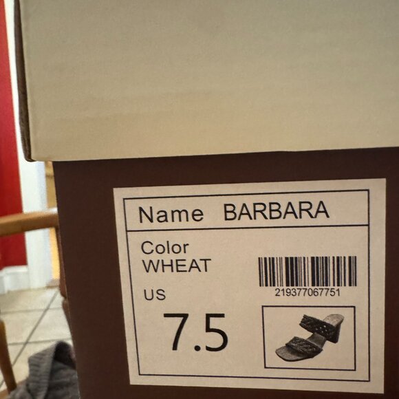 Oasis Society Barbara Woven Heels in Wheat -- Size 7.5 -- NWT/NIB - Picture 5 of 9